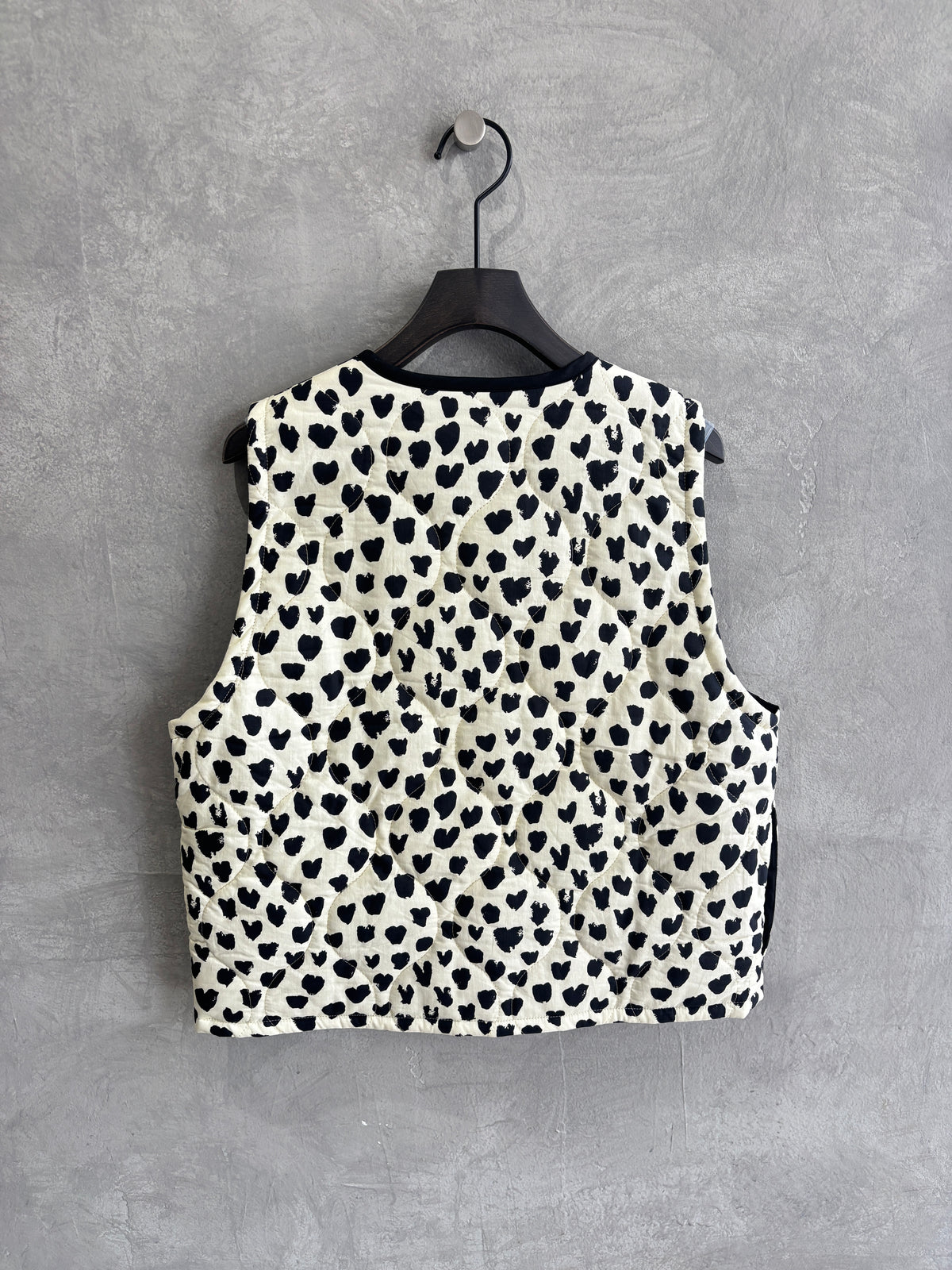 ハート柄パディングベスト／MG JK-26086-A／MARGAUX VINTAGE／2026 AW＃1