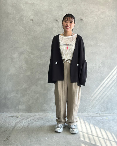 リネンライクバルーンパンツ／ANNA KERRY／MNMS