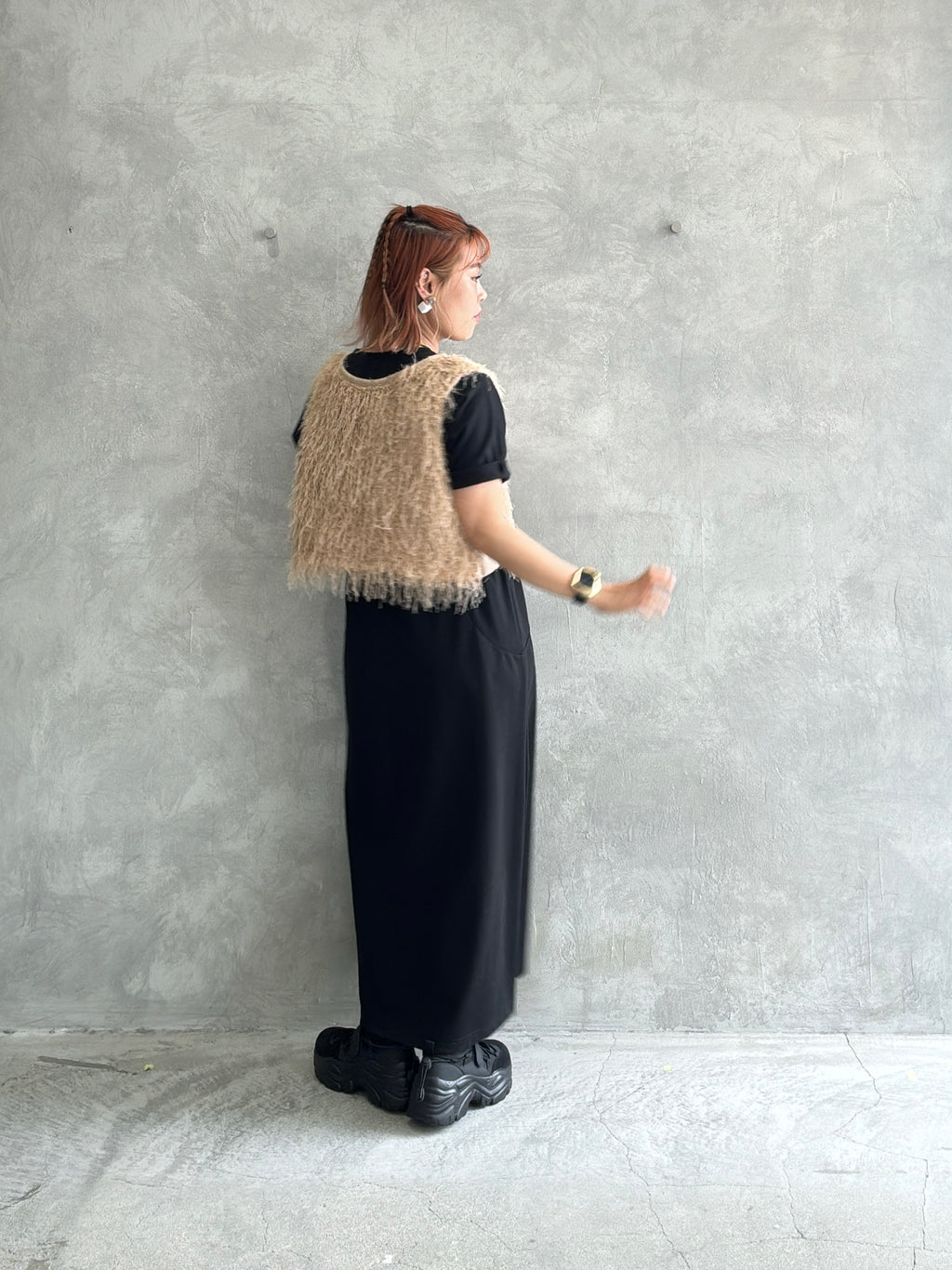 ウエストカッティングワンピース／Dignite collier／MNMS