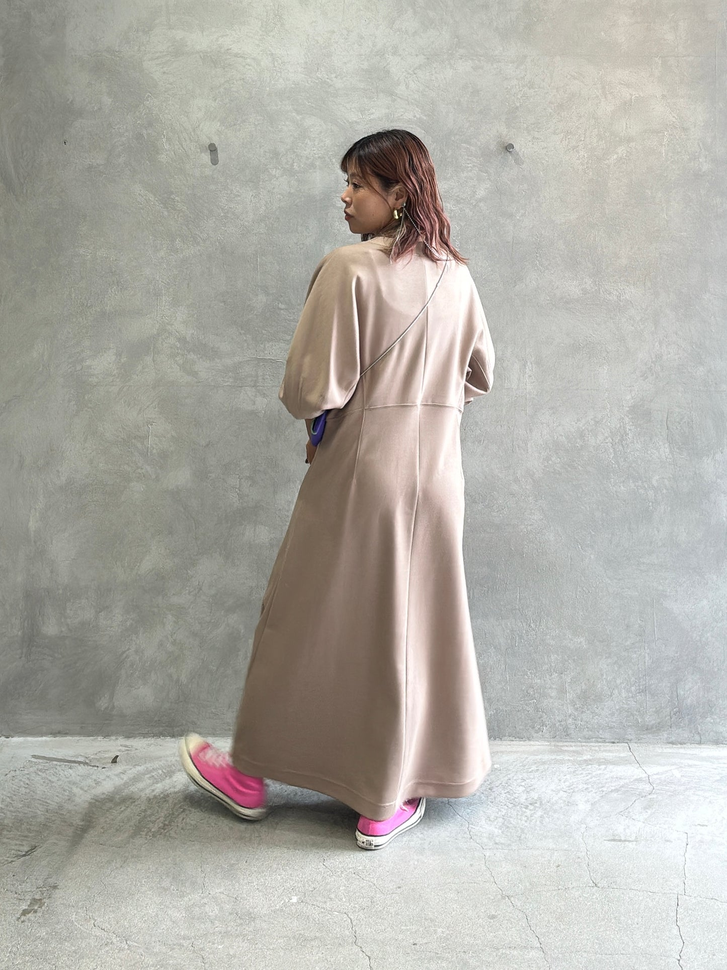 【再入荷】ドルマン切替ワンピース／Dignite collier