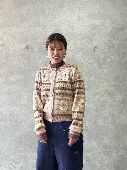 ジャガードカーディガン／LE MÉLANGE