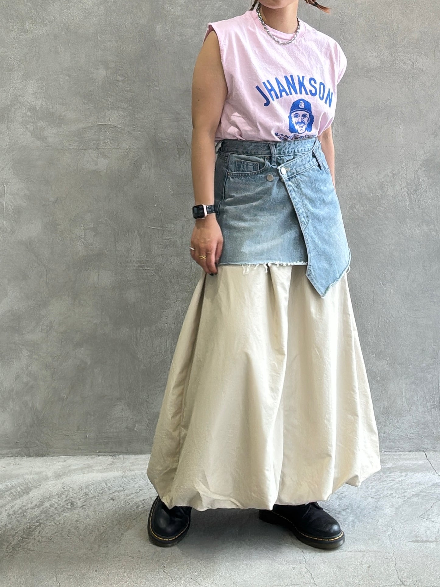 2wayナイロンバルーンスカート