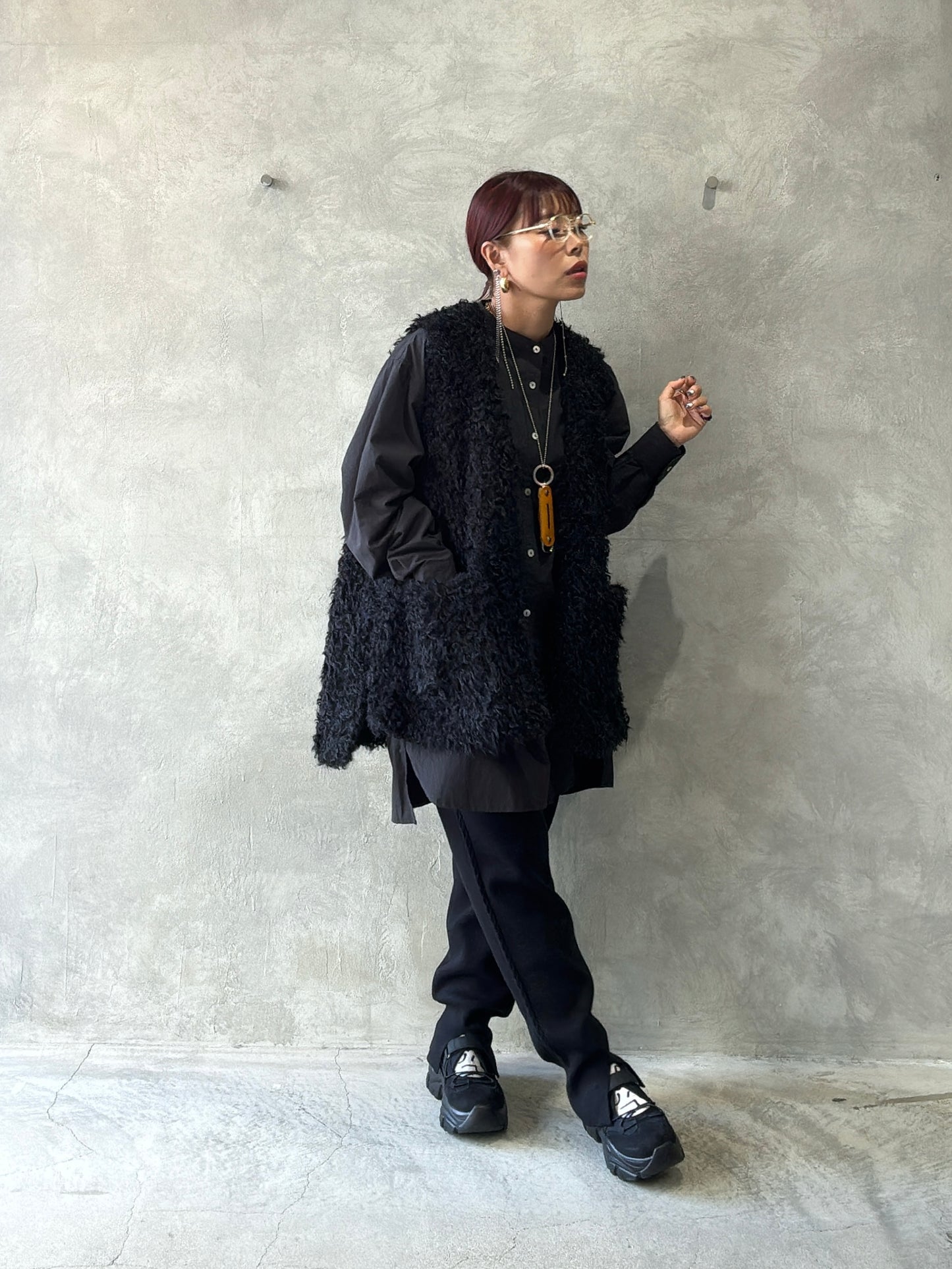 ケーブルラインニットジョガーパンツ／CYAN tokyo