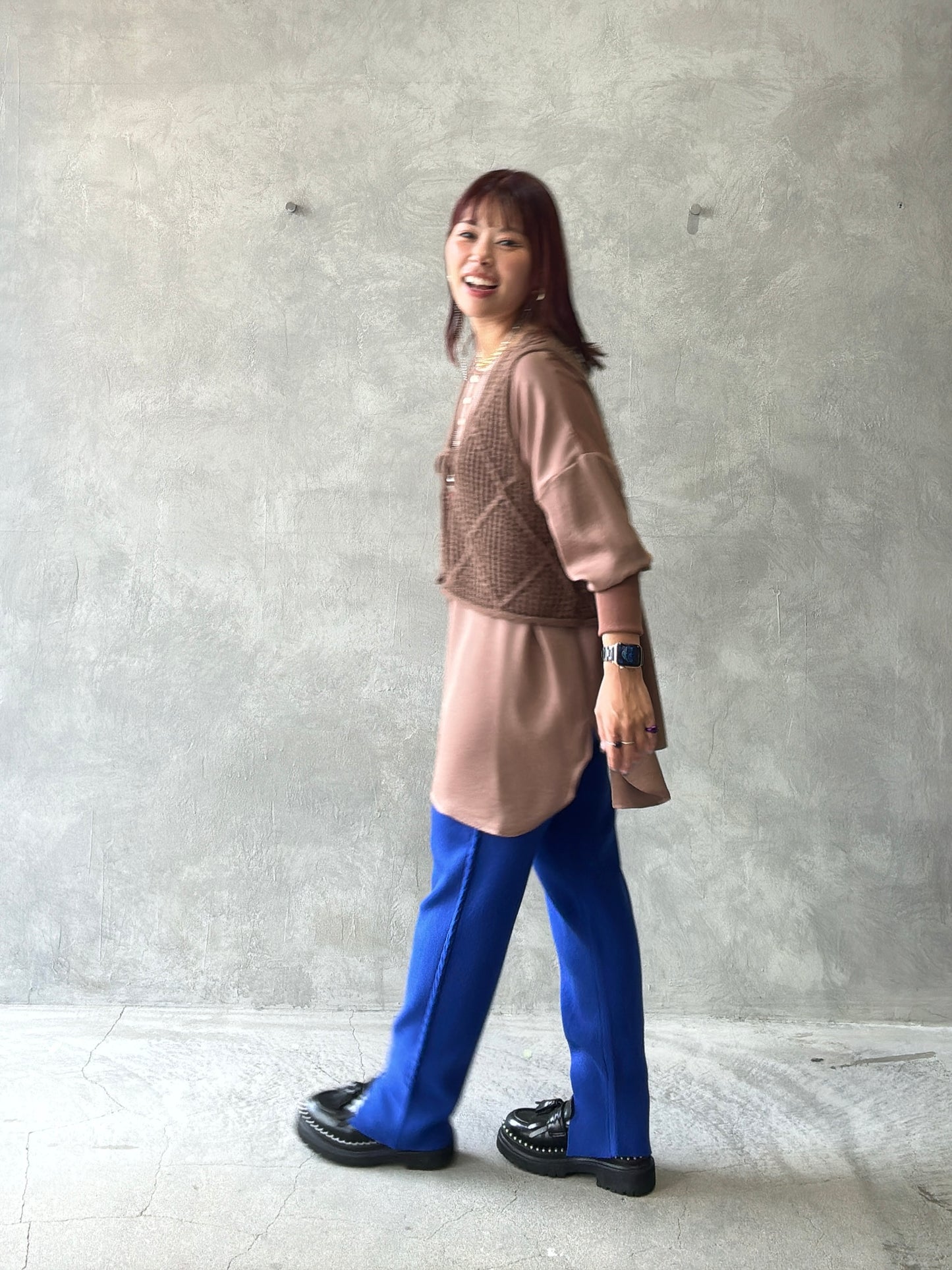 ケーブルラインニットジョガーパンツ／CYAN tokyo