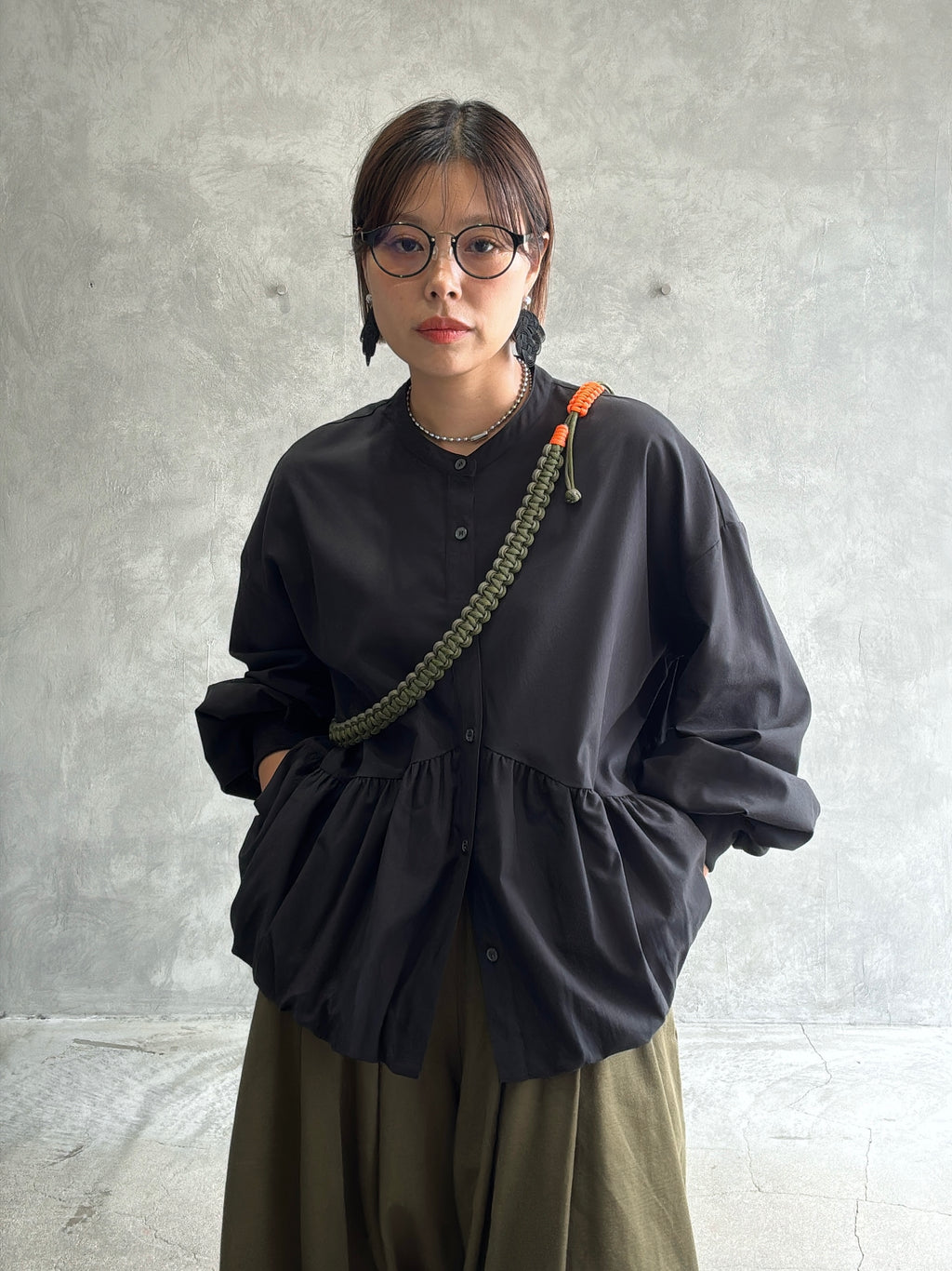 ギャザーバルーンシャツ／604489／CYAN tokyo／2026 AW#1
