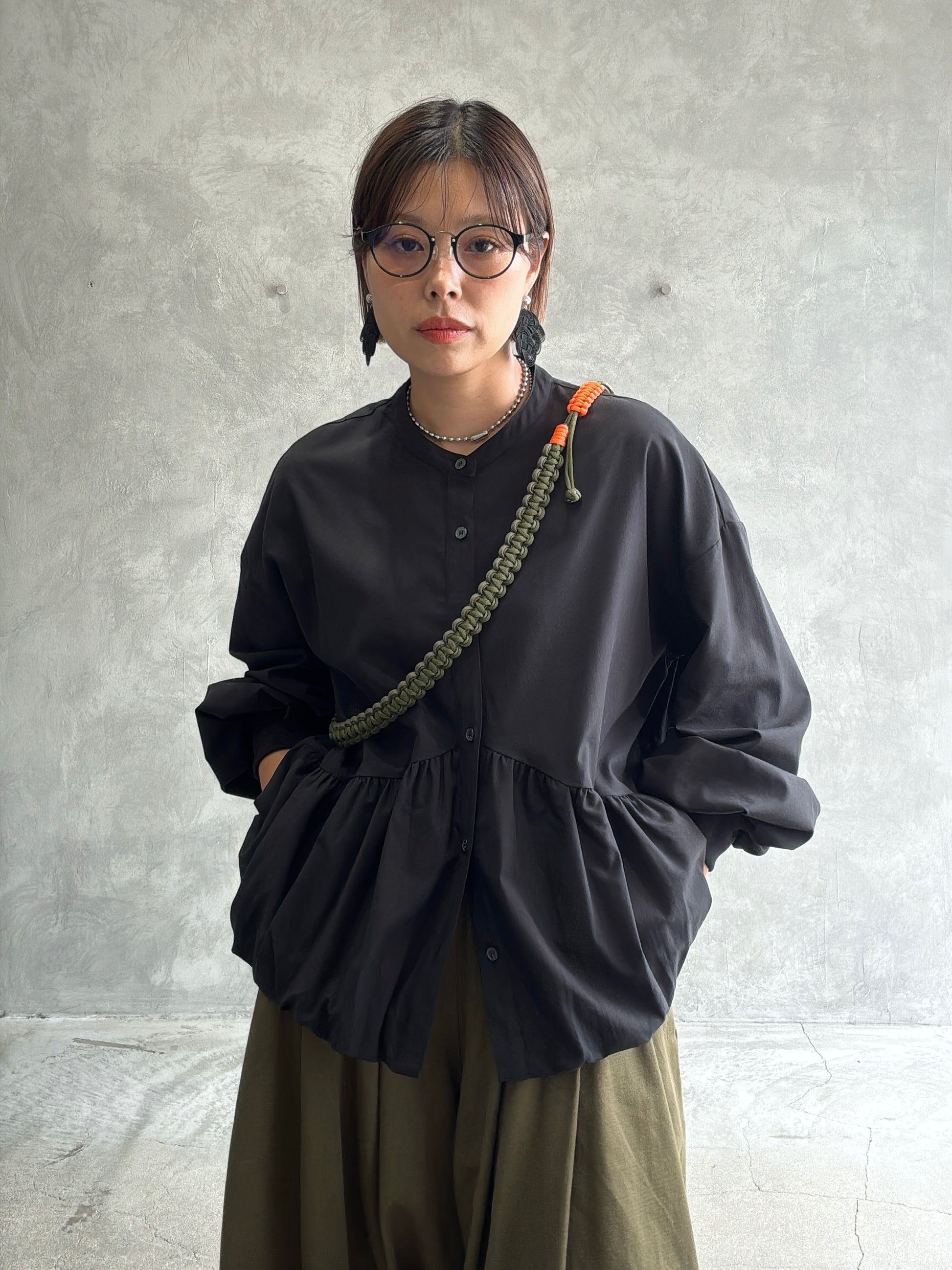 ギャザーバルーンシャツ／604489／CYAN tokyo／2026 AW#1