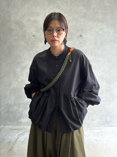 ギャザーバルーンシャツ／604489／CYAN tokyo／2026 AW#1