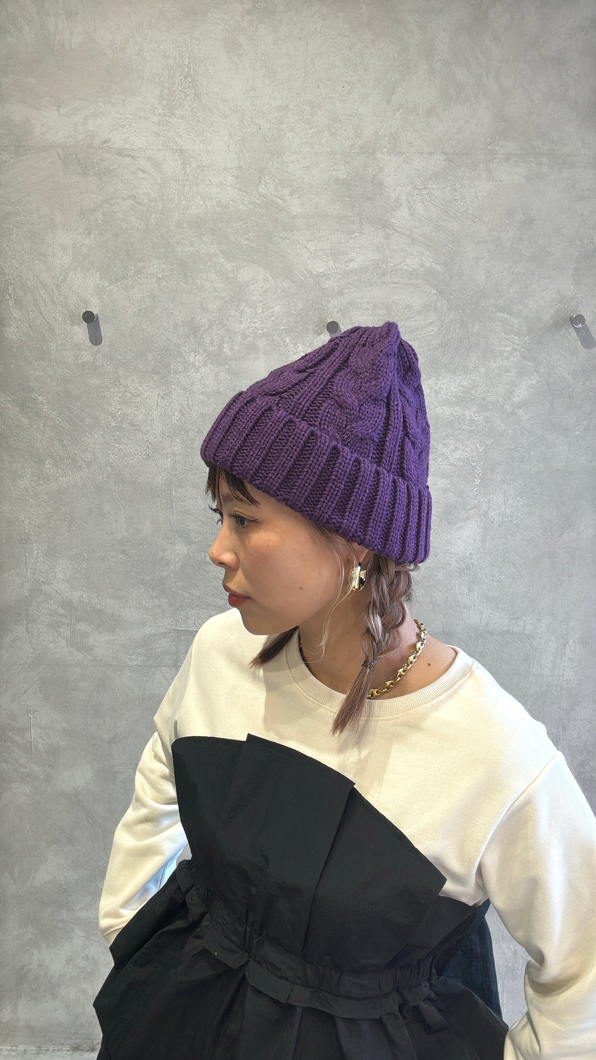 ゆるフィットニットキャップ