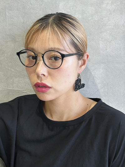 結び屋虹園×No.9コラボ／ハートの揺れるピアス（ピアス・イヤリング）