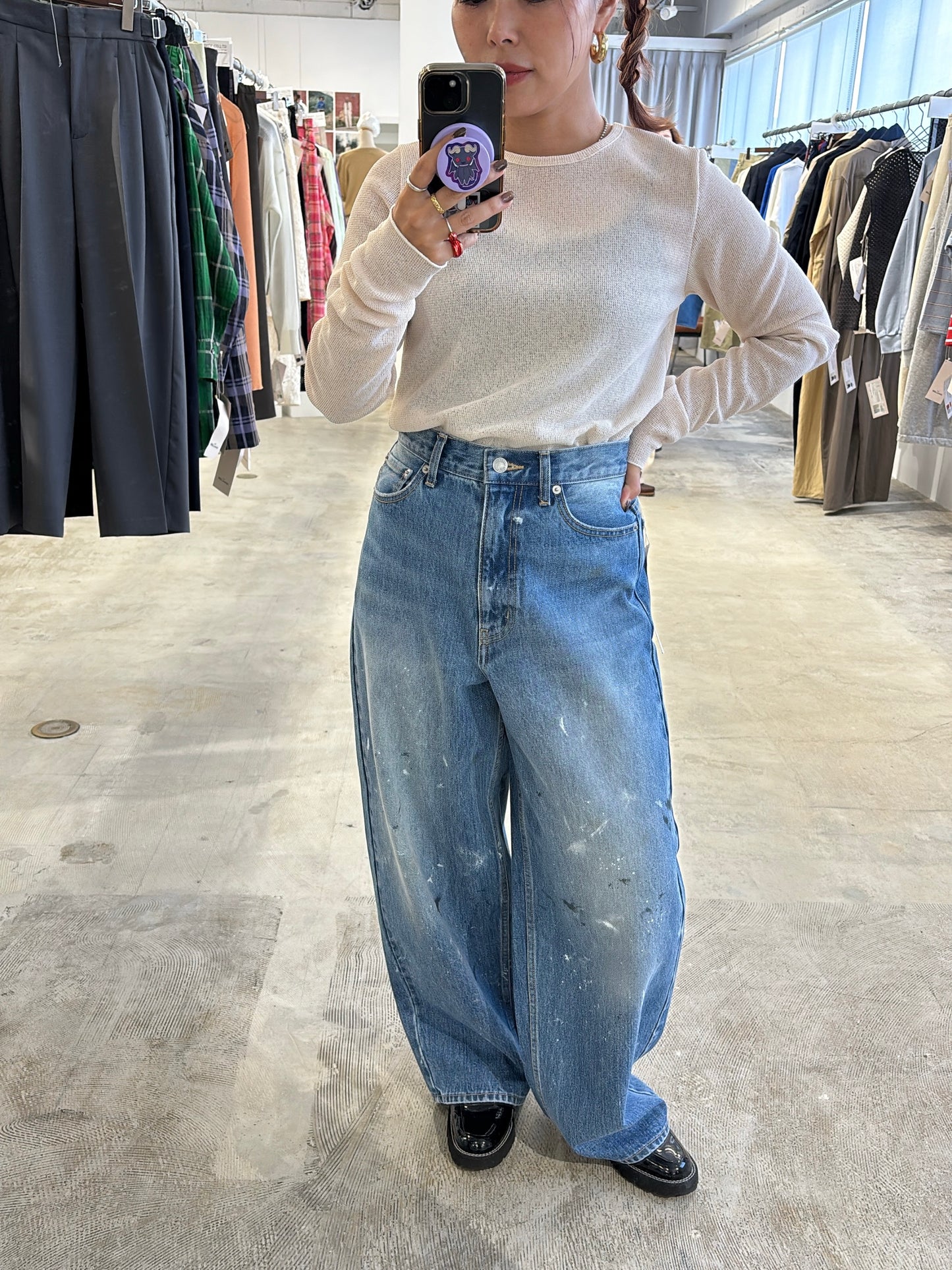 受付終了【予約販売】ボートネックカットソー／8611010／LE MÉLANGE