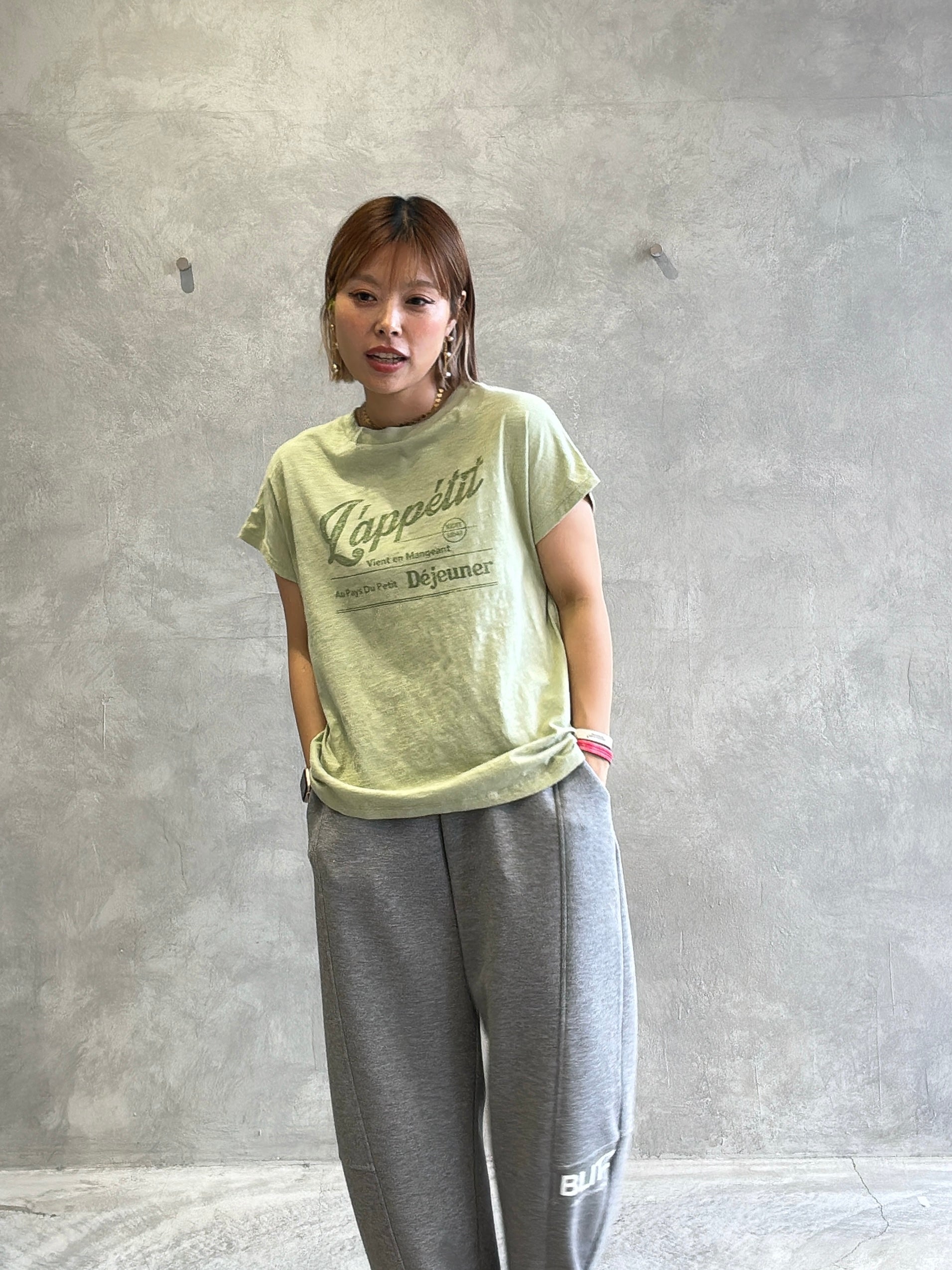 【予約販売】LappetitゆるフレンチスラブTシャツ／ING
