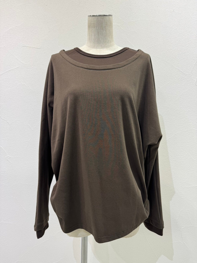 【予約⚡︎販売】レイヤーネックドルマンTOPS／604485／CYAN tokyo／2026 AW#1