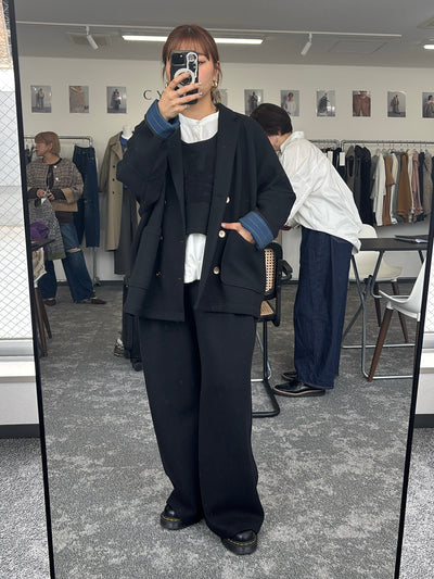 【予約⚡︎販売】サイドリブフリースベスト／604512／CYAN tokyo／2026 AW#1