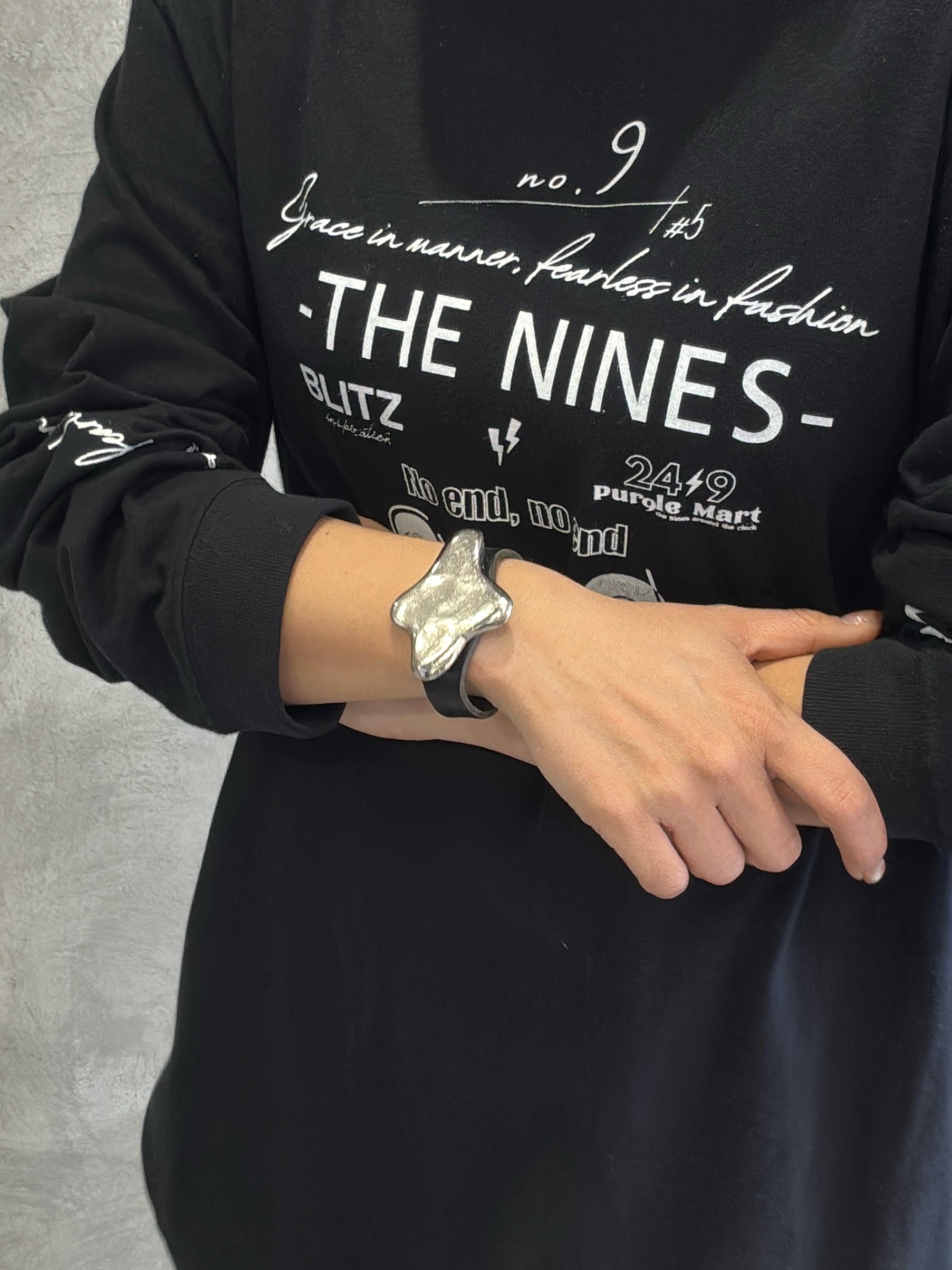 【予約販売】アシンメトリークロスレザーブレスレット