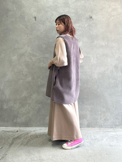 【再入荷】ドルマン切替ワンピース／Dignite collier