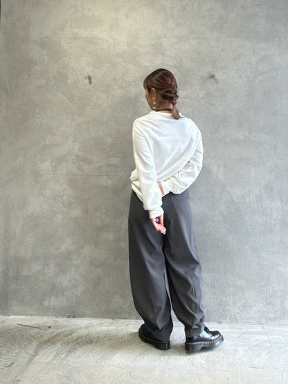 異素材ミックスカットソー／Dignite collier