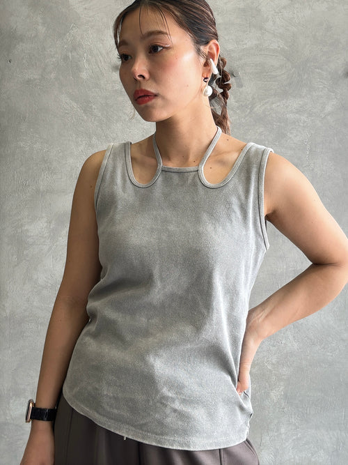 #勝ち確【予約⚡︎販売】ホルターデザインノースリーブ／VERSEAU