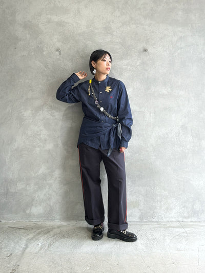 ラインコットンツイルパンツ／#8643503／LE MÉLANGE／2026 AW #1