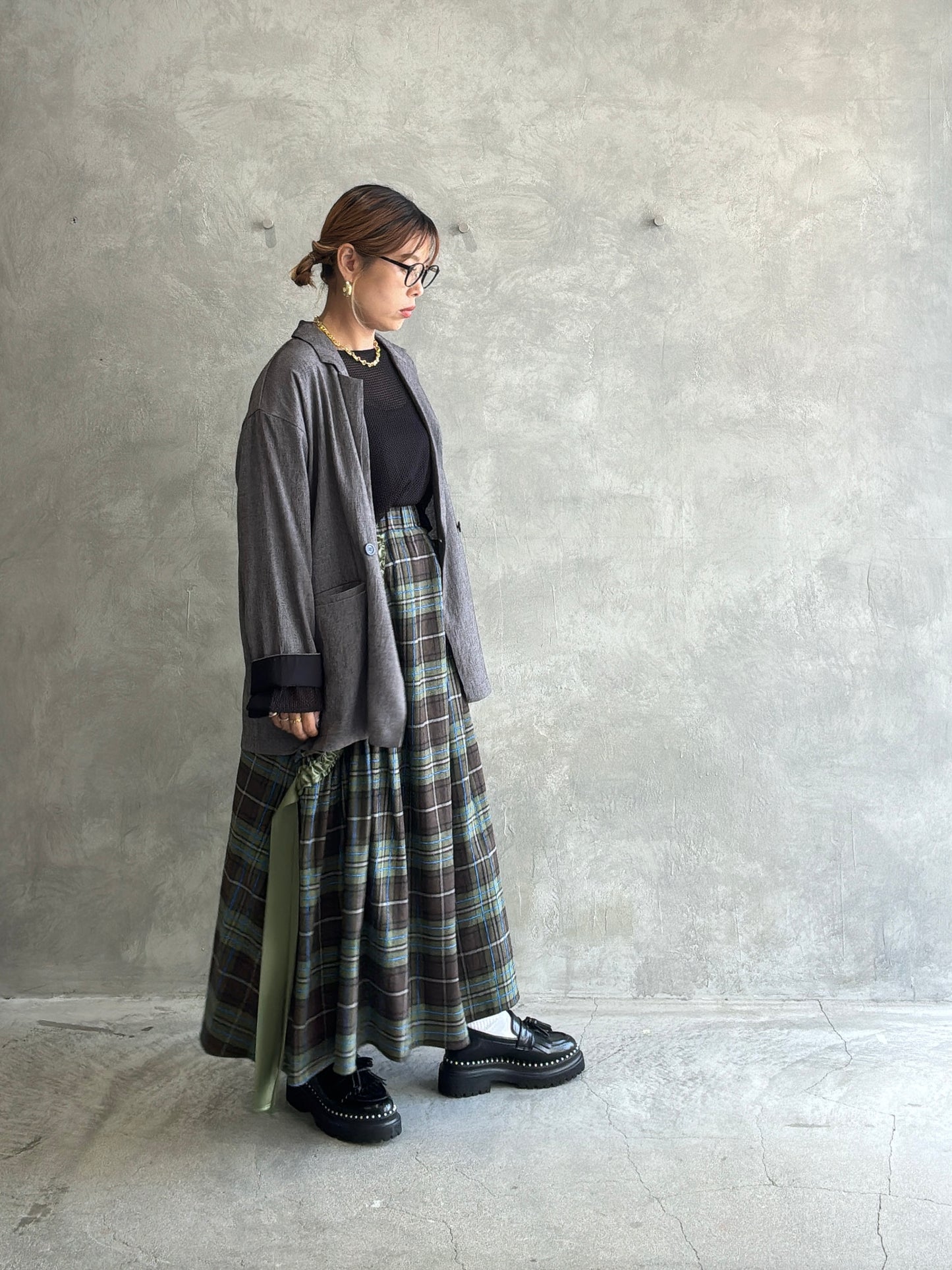 リラックスシルエットジャケット／LHELBIE