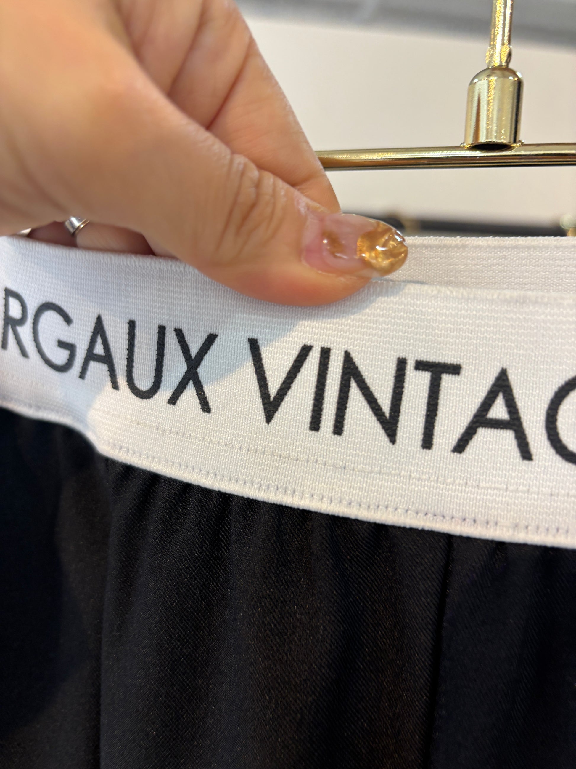 【予約⚡︎販売】ロゴウエストタックパンツ／MG PT-26089-A／MARGAUX VINTAGE／2026 AW＃1