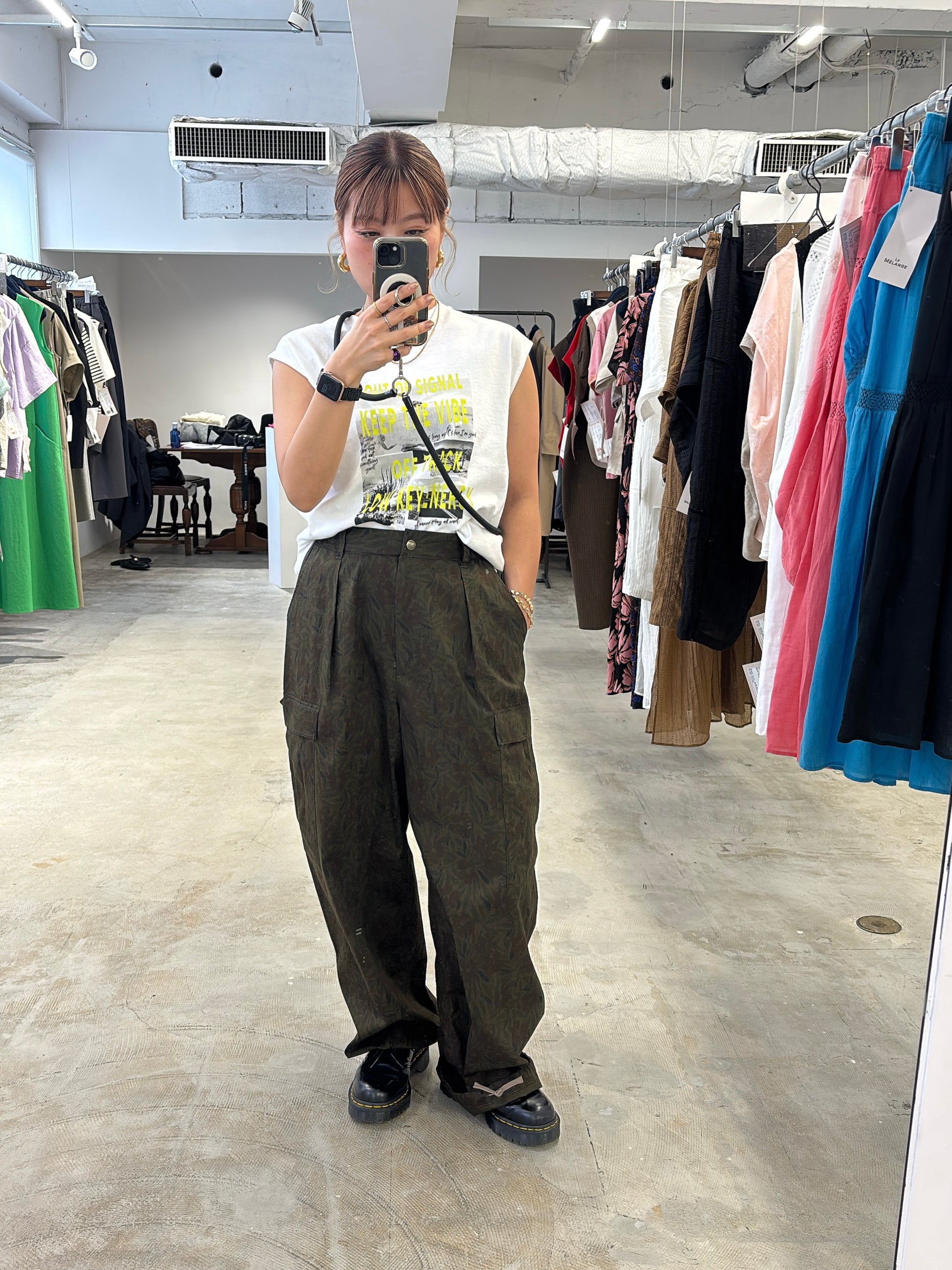 受付終了【予約販売】花柄プリントカーゴパンツ／8623505／LE MÉLANGE／2026 SS#2