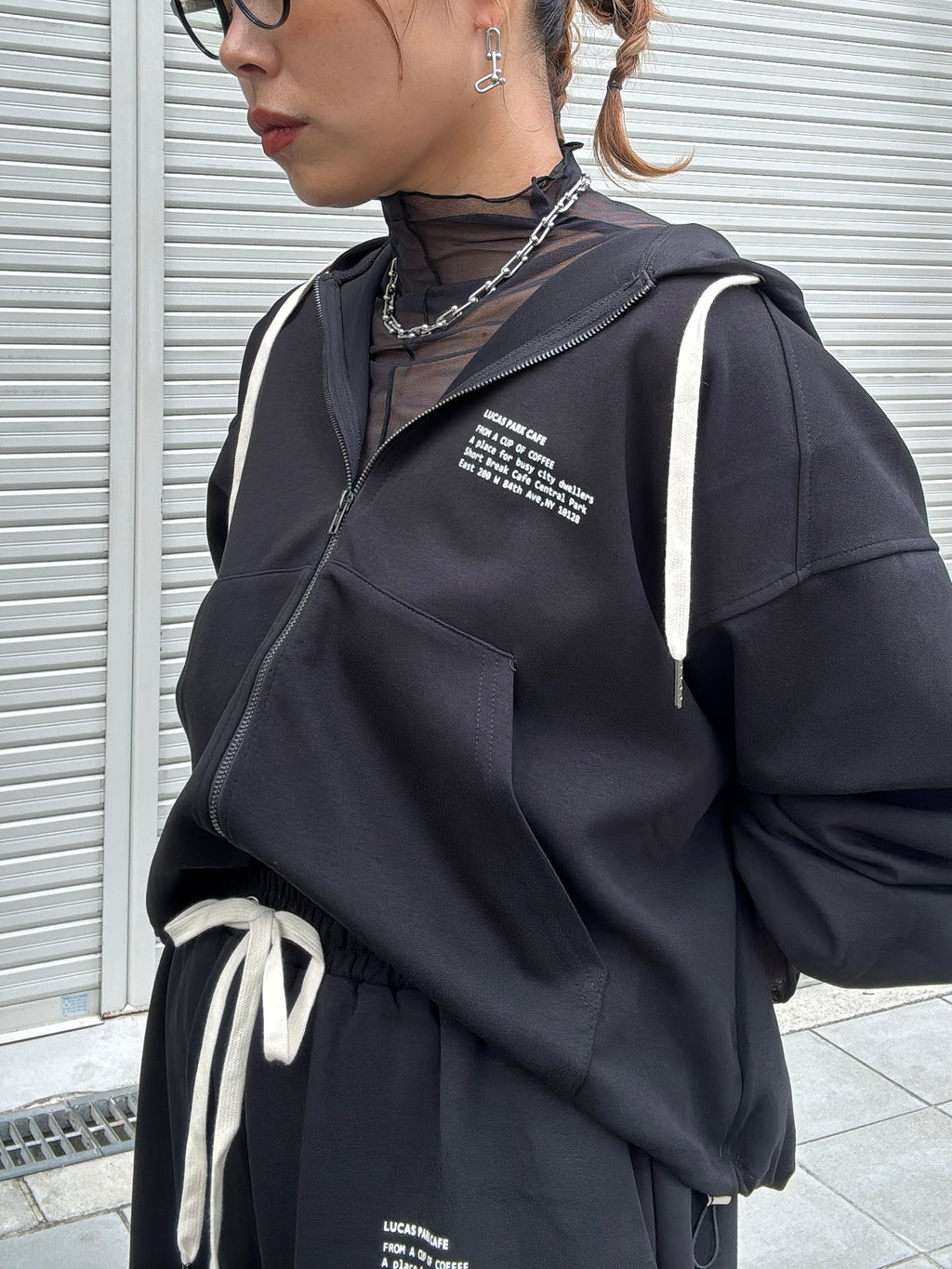 ジップアップパーカー／Anna Kerry