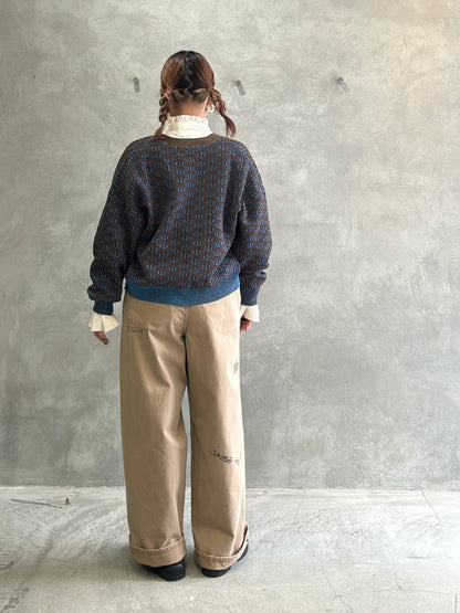 【再入荷】プリントチノパン／LE MÉLANGE