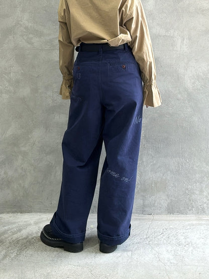 【再入荷】プリントチノパン／LE MÉLANGE