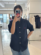 【予約⚡︎販売】オックスフォードフリルシャツ／MG BL - 27013 - S／MARGAUX VINTAGE／2027 PRE SPRING COLLECTION