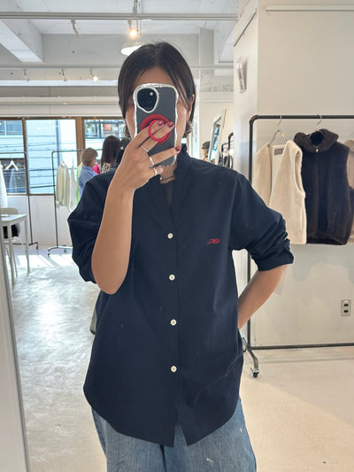 【予約⚡︎販売】オックスフォードフリルシャツ／MG BL - 27013 - S／MARGAUX VINTAGE／2027 PRE SPRING COLLECTION