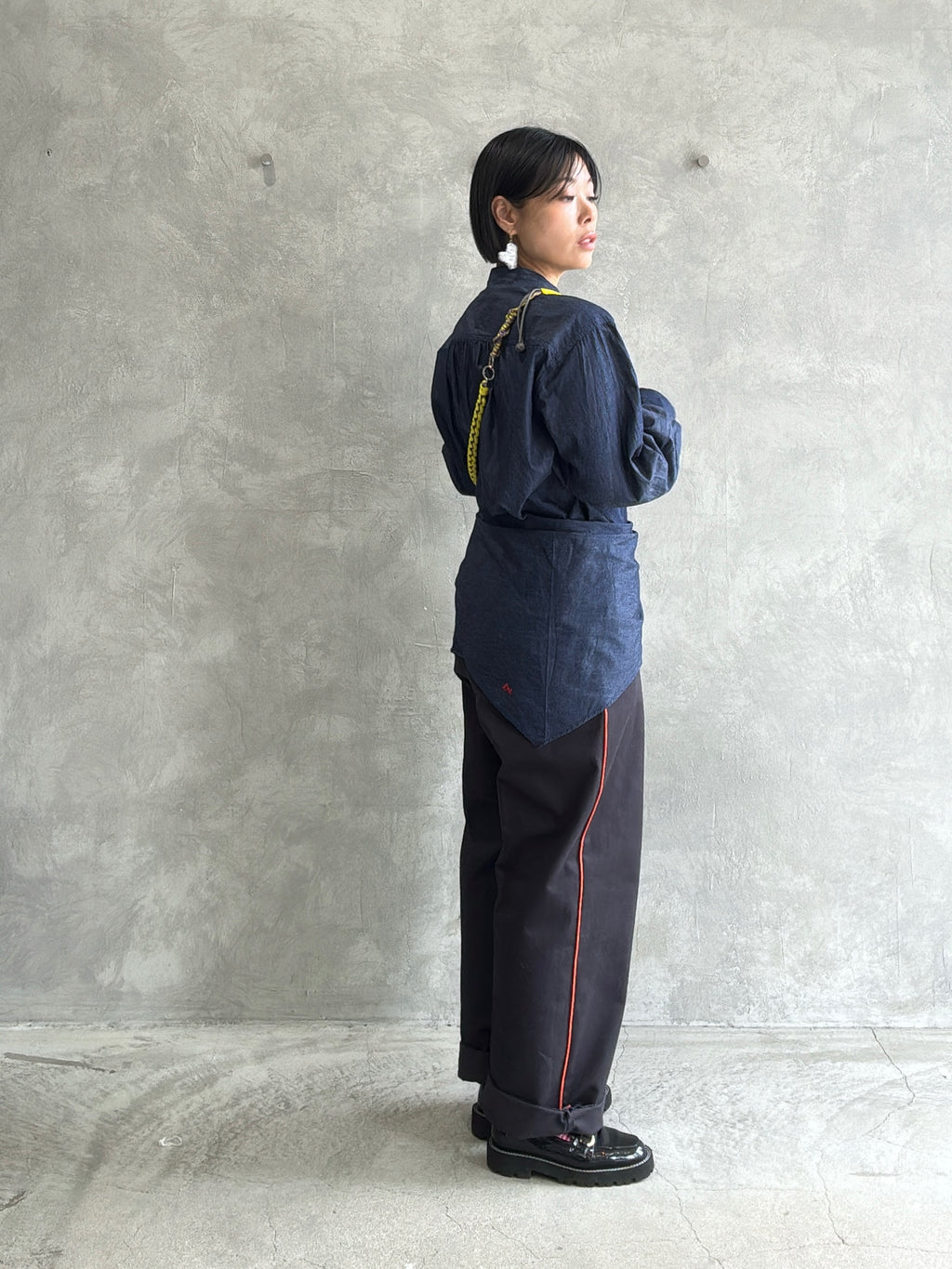 ラインコットンツイルパンツ／#8643503／LE MÉLANGE／2026 AW #1