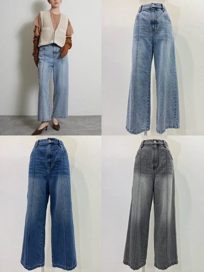 【予約⚡︎販売】ソフトデニムピンタックワイドパンツ／604493／CYAN tokyo／2026 AW#1
