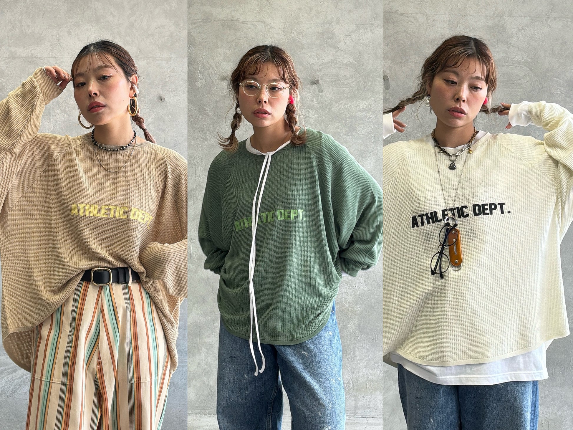 【再入荷】ワッフルドルマンロンT／flamingo firm