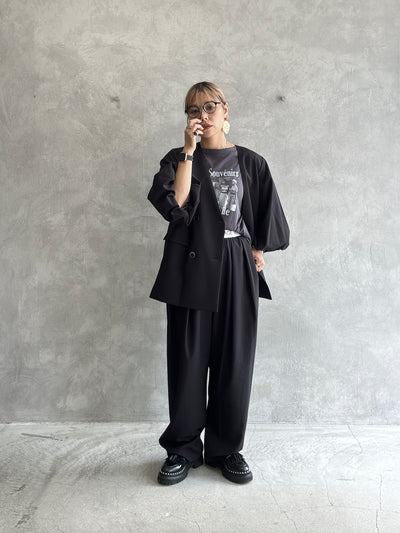 バルーンスリーブノーカラーJK／MG JK-26088-A／MARGAUX VINTAGE／2026 AW＃1