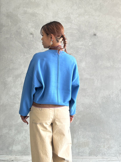 ショート丈ドルマンライクプルオーバーニット／LE MÉLANGE