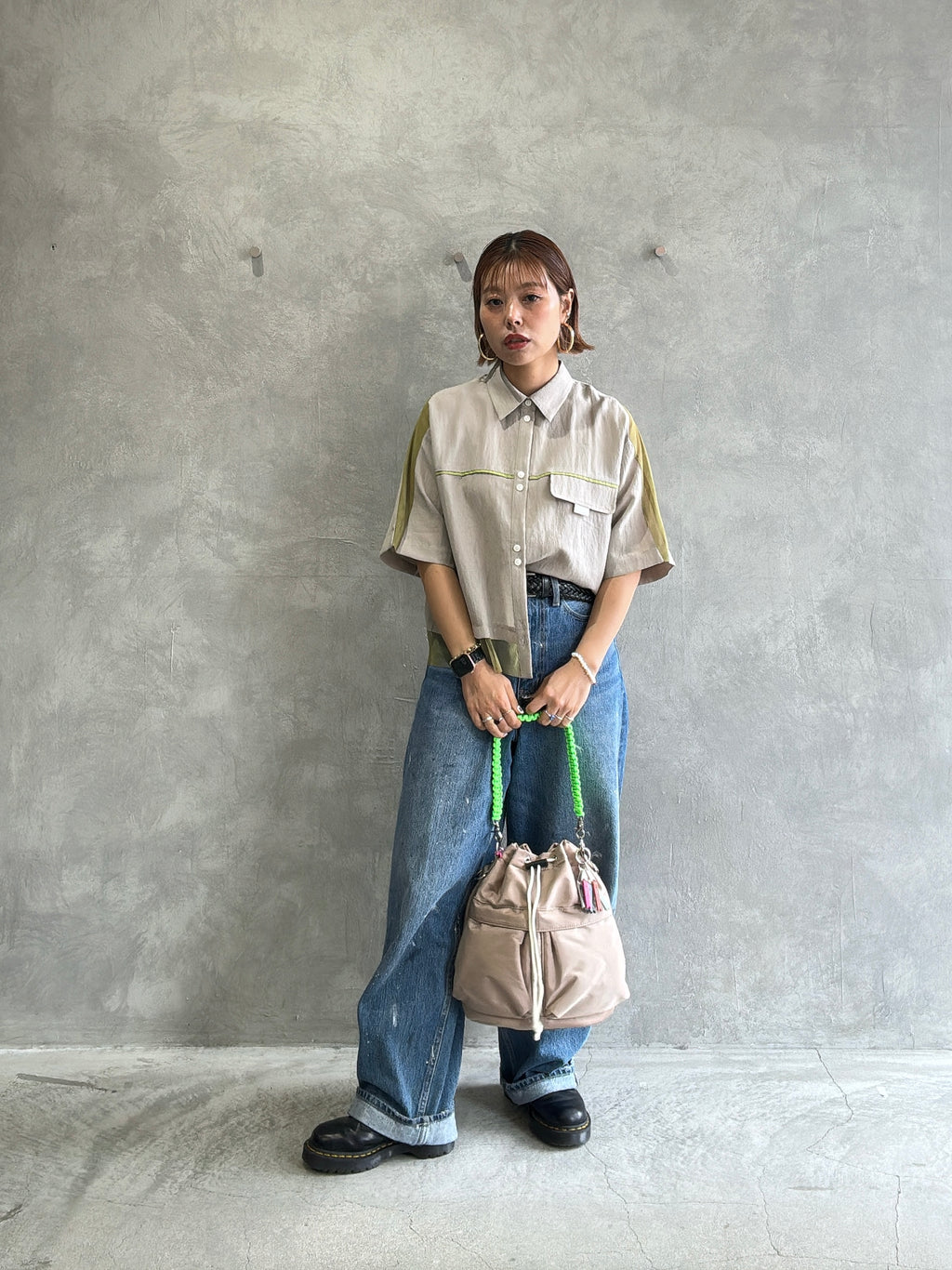 メッシュドッキングブラウス／MARECHAL TERRE