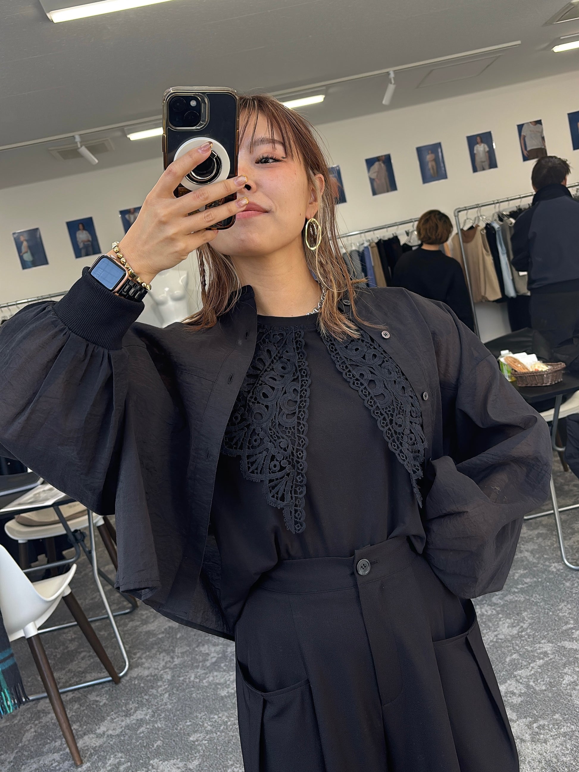 【予約販売】ソフトオーガンリブショートシャツ／601457／CYAN tokyo／2026 SS#2