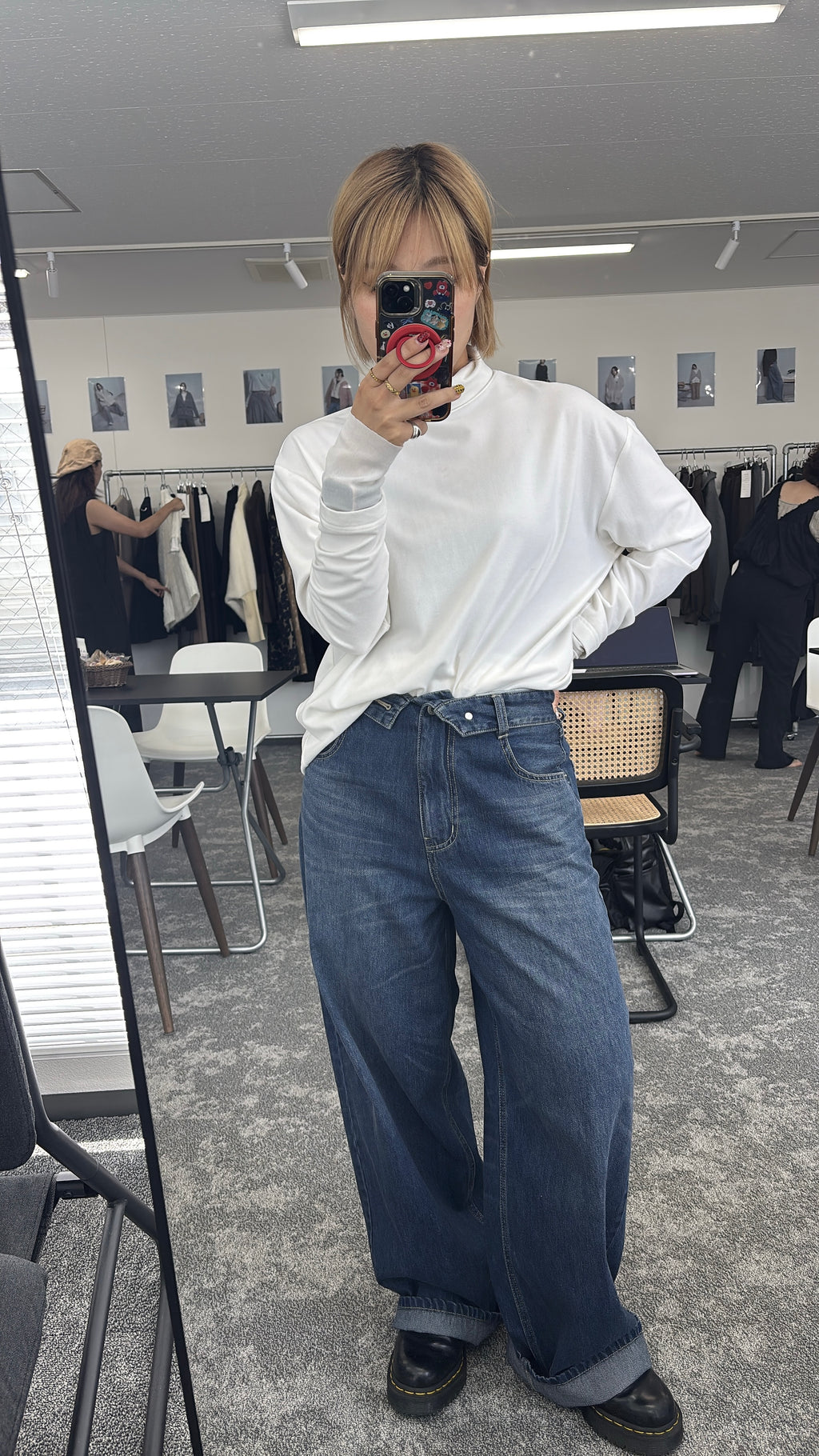 【予約⚡︎販売】ロールウエストワイドデニム／607534／CYAN tokyo／2026 AW#2