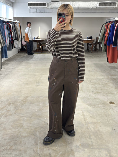 受付終了【予約⚡︎販売】2WAYコーデュロイボーダーヘンリーネックロンT／8651002／LE MÉLANGE／2026 AW #2