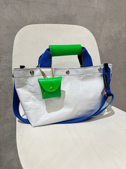 【予約販売】ブルー×チャコール（本体：ホワイト）／FACTORY OMOTO／BASIC TOTE