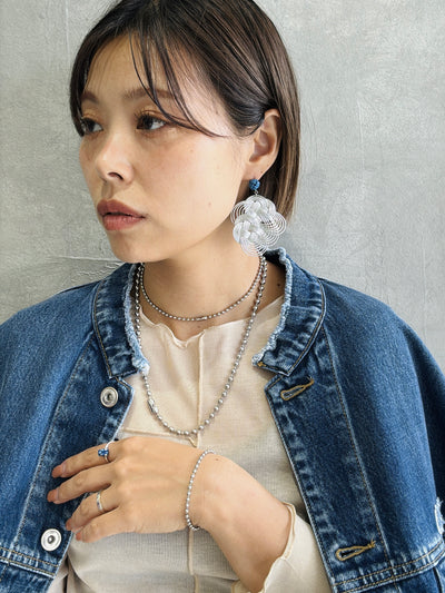 ５ミリボールチェーンチョーカー＆ブレスレットセット【ステンレス】／the Nines basic