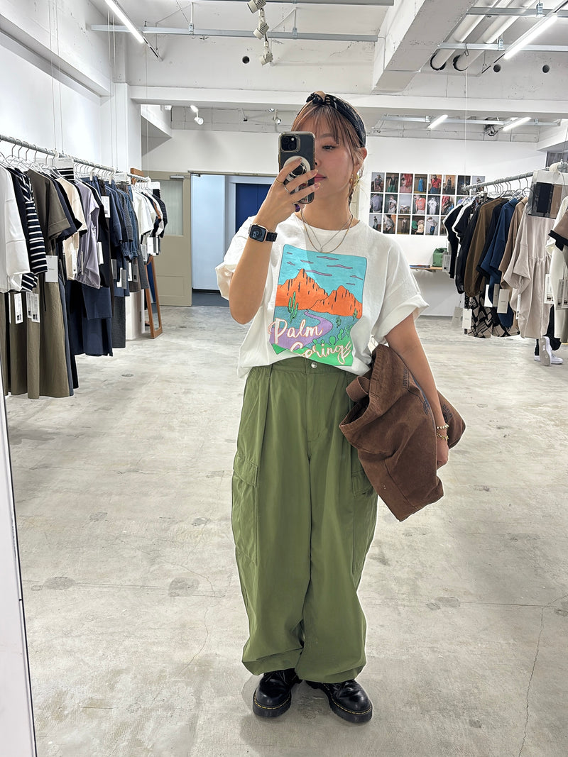 カーゴパンツ（無地・花柄）／8623504・8623505／LE MÉLANGE