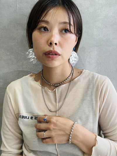 ５ミリボールチェーンチョーカー＆ブレスレットセット【ステンレス】／the Nines basic