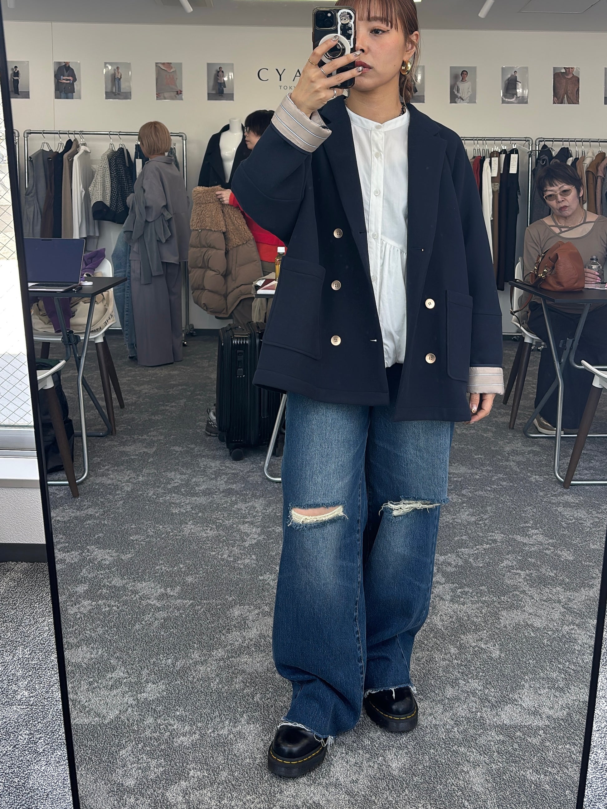 【予約⚡︎販売】マイクロフリースWジャケット／604513／CYAN tokyo／2026 AW#1