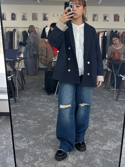 【予約⚡︎販売】マイクロフリースWジャケット／604513／CYAN tokyo／2026 AW#1