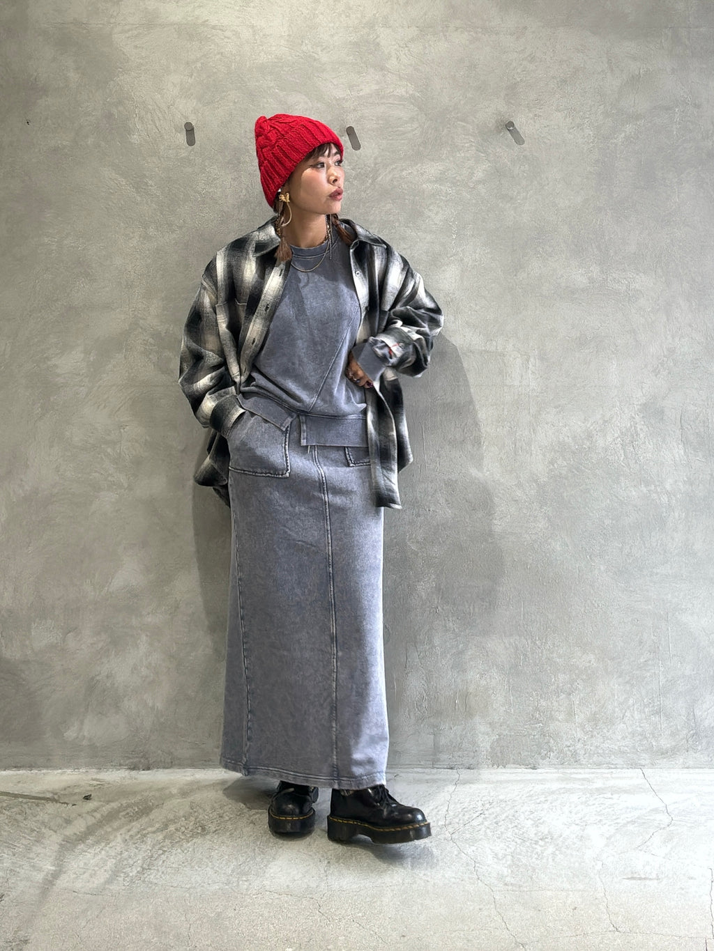 【再入荷】ピグメントスウェットスカート