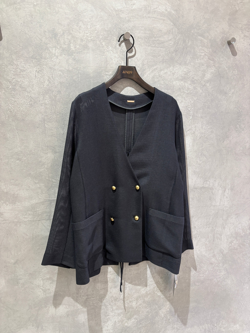 【再入荷】メッシュノーカラージャケット／Dignite collier