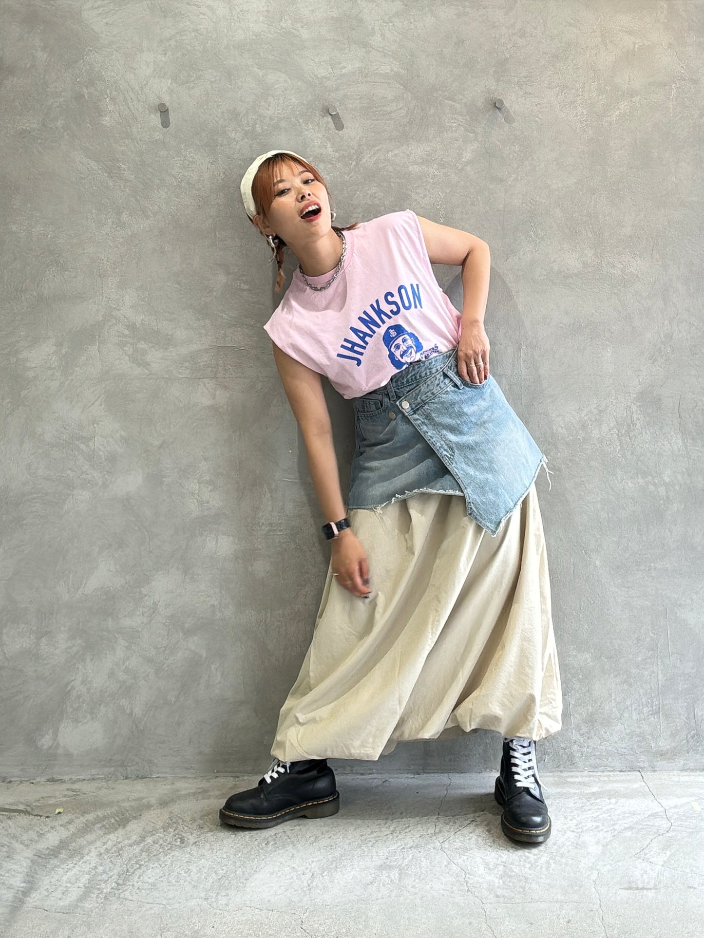 2wayナイロンバルーンスカート