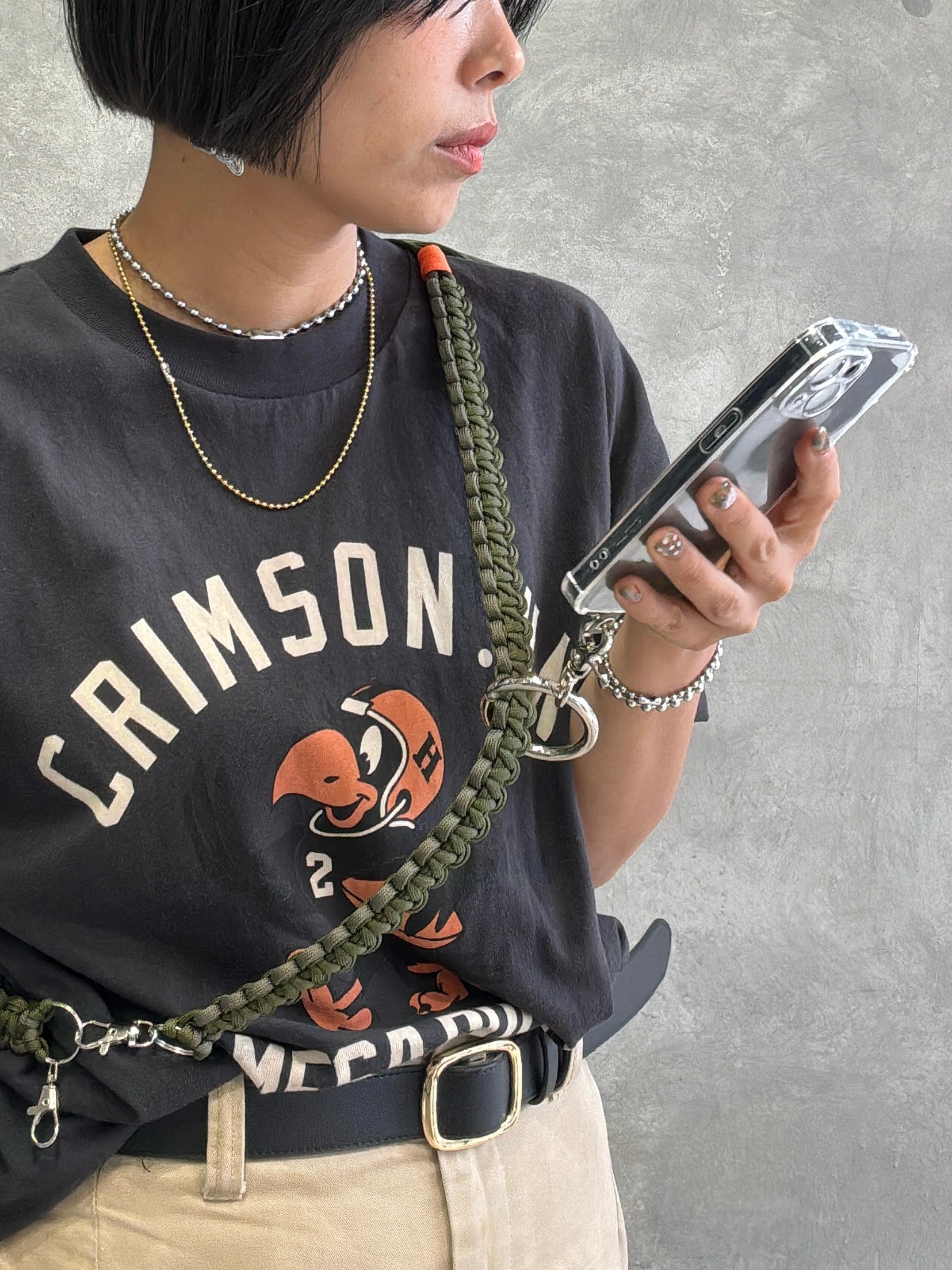 【予約販売】ショルダーストラップ用デカリング／スマホショルダーオプション／No.9-the Nines-／受注生産