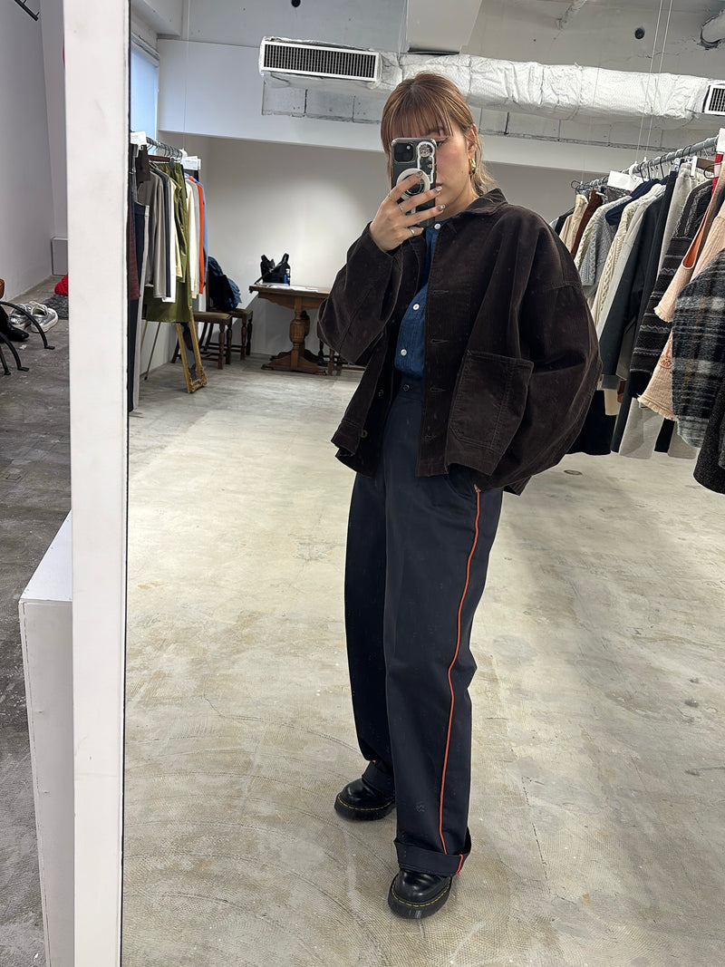 受付終了【予約⚡︎販売】ラインコットンツイルパンツ／#8643503／LE MÉLANGE／2026 AW #1